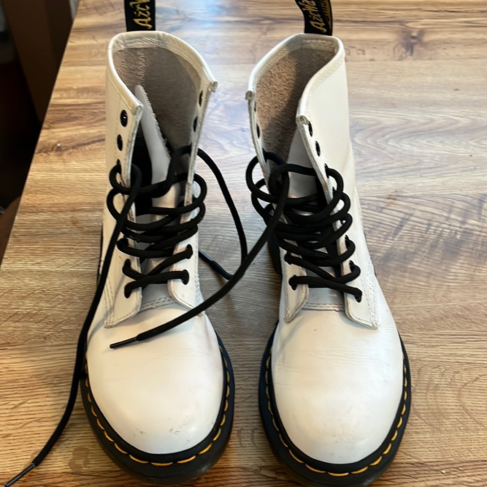 Women’s White Dr. Marten’s